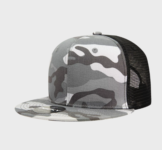 Decky-1055-6 Panel High Profile Structured Camo Trucker
