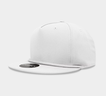 Decky-1041-5 Panel High Profile Structured Cotton Blend Rope Hat