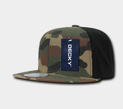 Decky-1049-6 Panel High Profile Structured Camo Snapback