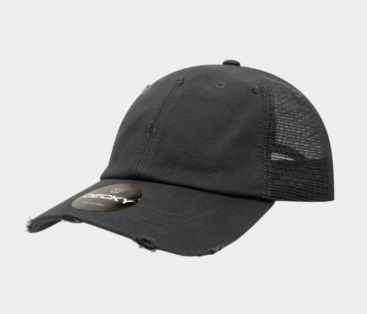 Decky-110-6 Panel Low Profile Relaxed Vintage Trucker