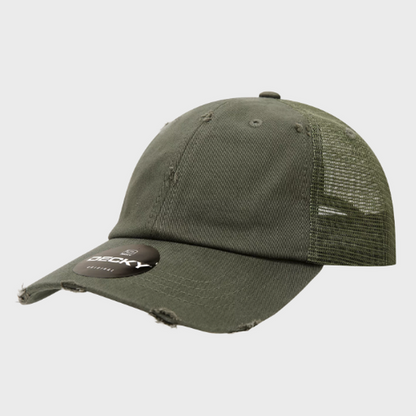 Decky-110-6 Panel Low Profile Relaxed Vintage Trucker