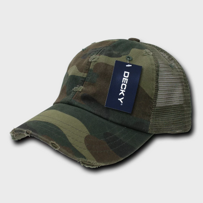 Decky-110-6 Panel Low Profile Relaxed Vintage Trucker