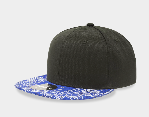 Decky-1093-6 Panel High Profile Structured Bandanna Bill Snapback