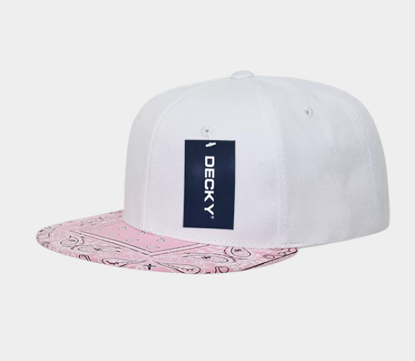 Decky-1093-6 Panel High Profile Structured Bandanna Bill Snapback