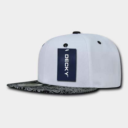Decky-1093-6 Panel High Profile Structured Bandanna Bill Snapback