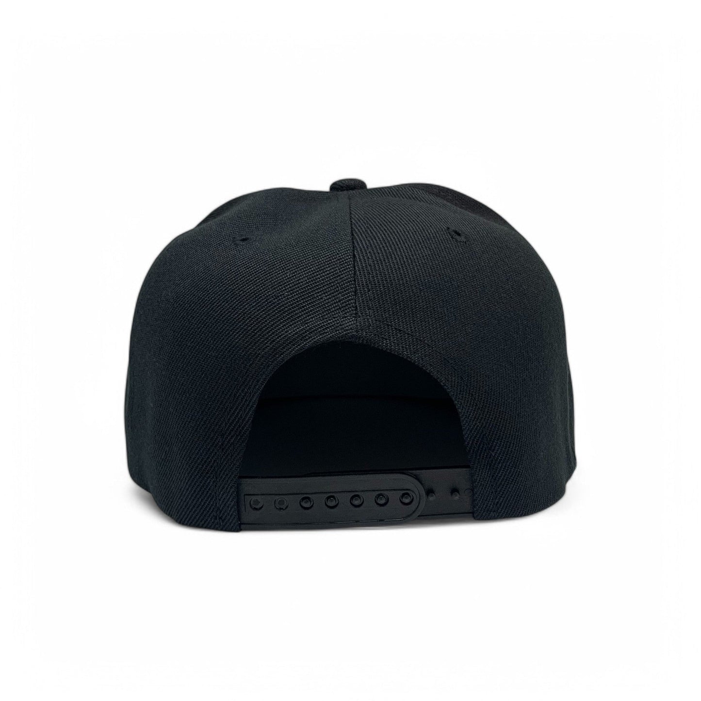 Basic Cap Plain Poly Snapback Hat 8002