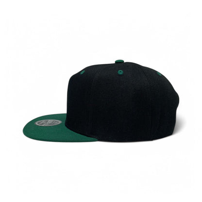 Basic Cap Plain Poly Snapback Hat 8002