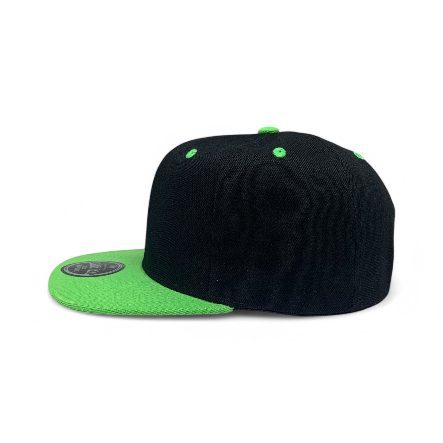 Basic Cap Plain Poly Snapback Hat 8002