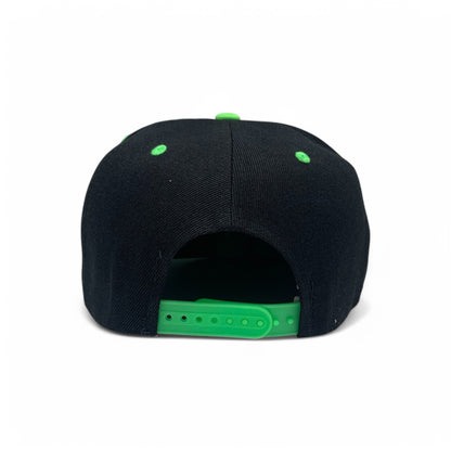 Basic Cap Plain Poly Snapback Hat 8002