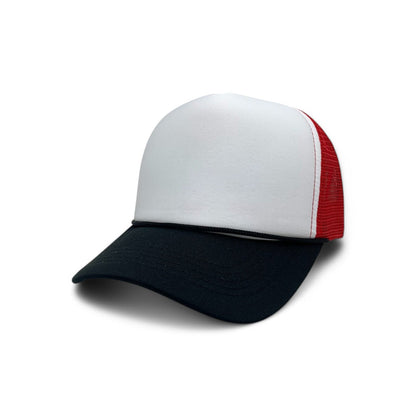 BASIC CAPS - Plain Foam Trucker Hat 8004