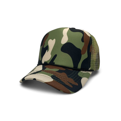 BASIC CAPS - Plain Foam Trucker Hat 8004