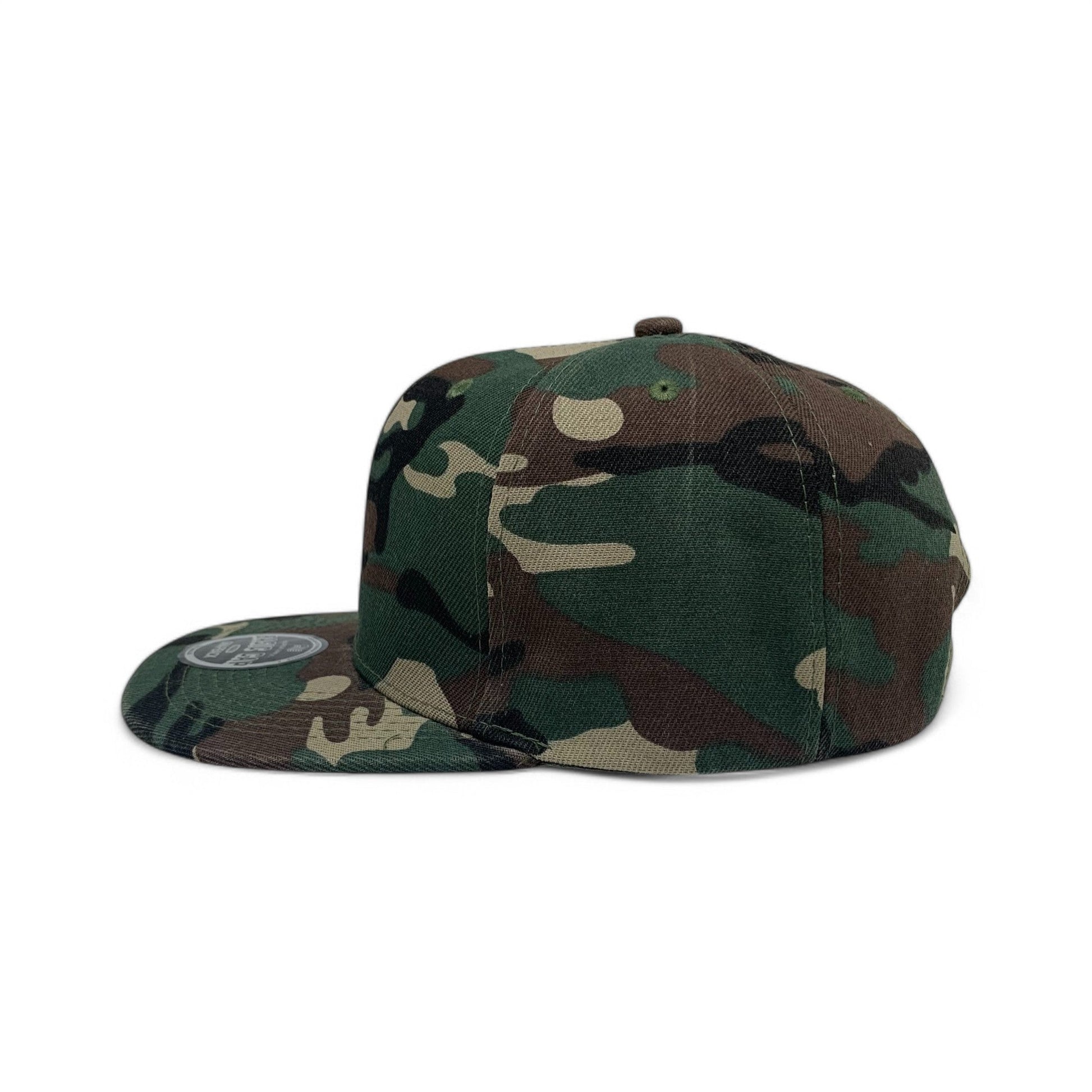 Basic Cap Plain Poly Snapback Hat 8002