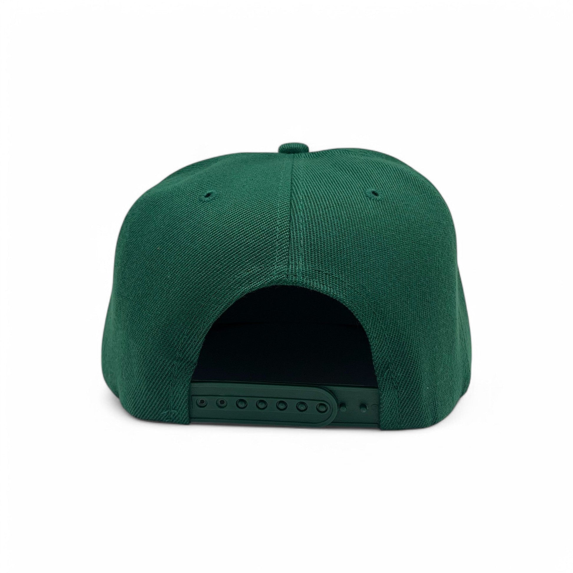 Basic Cap Plain Poly Snapback Hat 8002