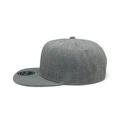 Basic Cap Plain Poly Snapback Hat 8002