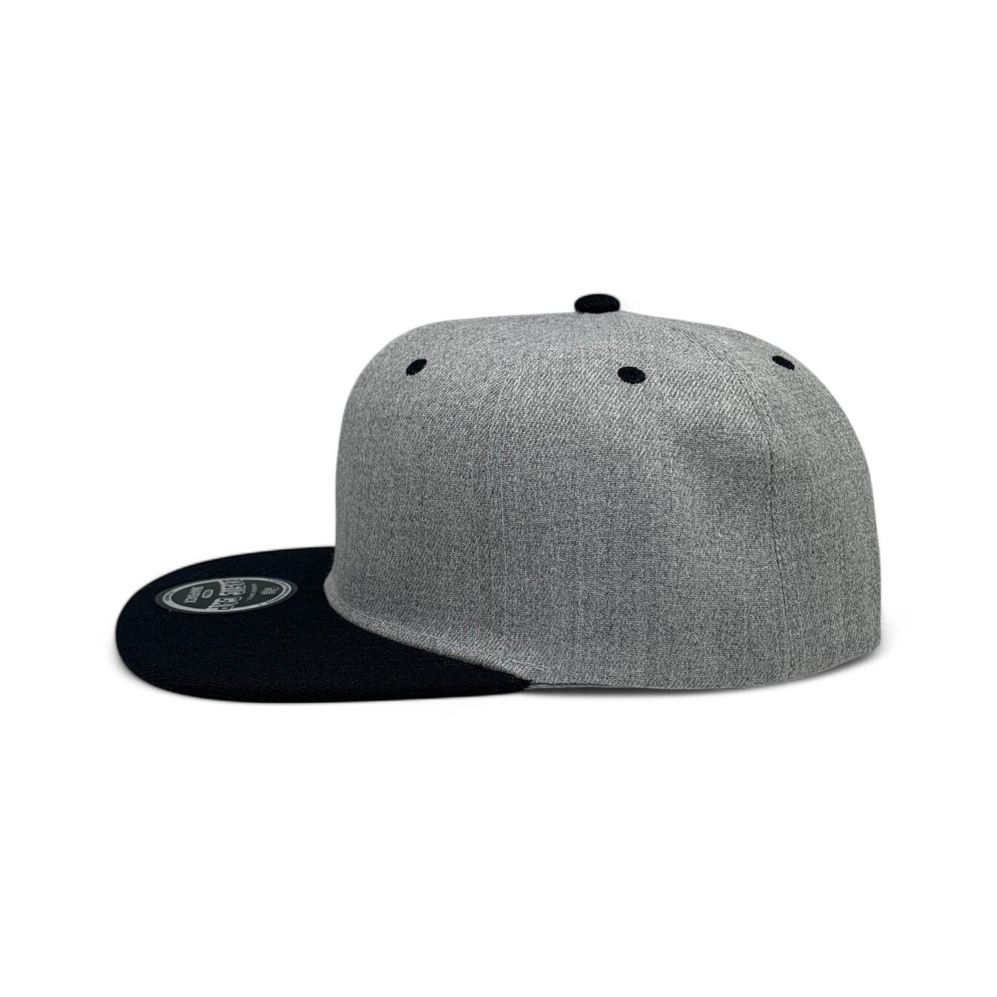 Basic Cap Plain Poly Snapback Hat 8002