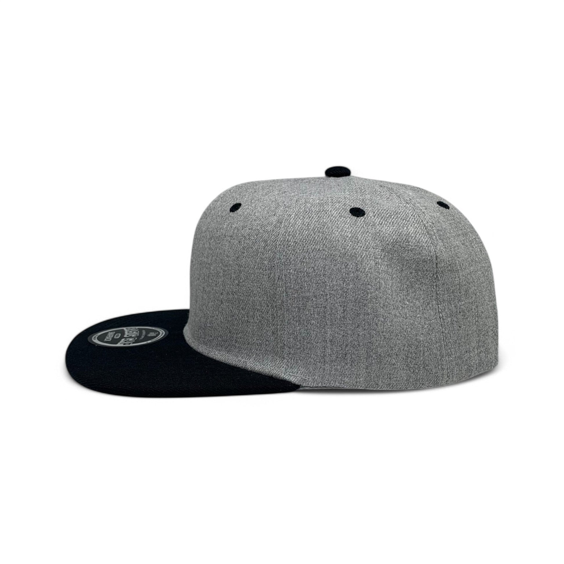 Basic Cap Plain Poly Snapback Hat 8002