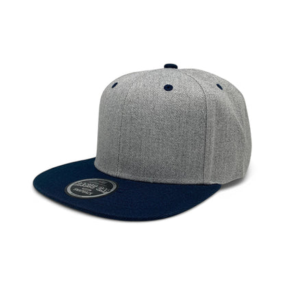 Basic Cap Plain Poly Snapback Hat 8002