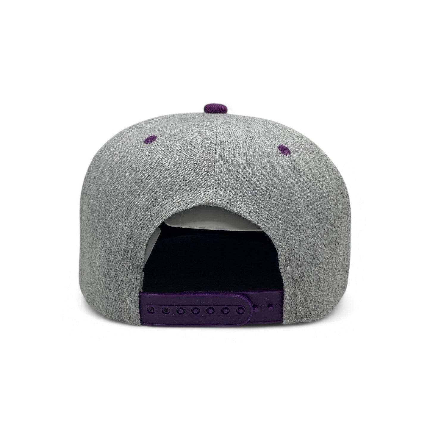 Basic Cap Plain Poly Snapback Hat 8002