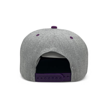Basic Cap Plain Poly Snapback Hat 8002