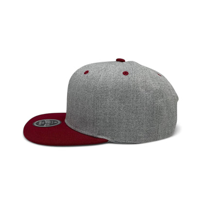 Basic Cap Plain Poly Snapback Hat 8002