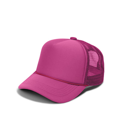 BASIC CAPS - Plain Foam Trucker Hat 8004