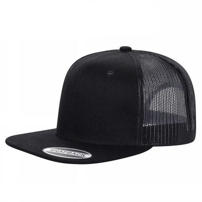 WAYCAP 6FTM 6 Panel Flat Bill Mesh Trucker Hat