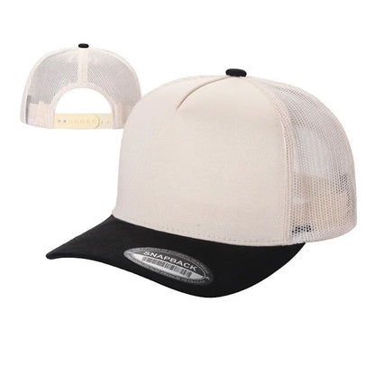 WAYCAP TCMS 5-Panel Mesh Back Trucker Hat with Suede Bill