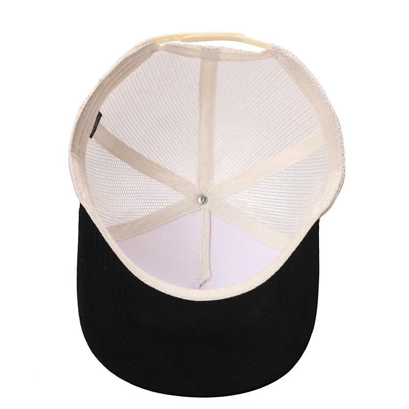 WAYCAP TCMS 5-Panel Mesh Back Trucker Hat with Suede Bill