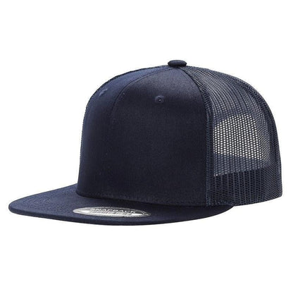 WAYCAP 6FTM 6 Panel Flat Bill Mesh Trucker Hat