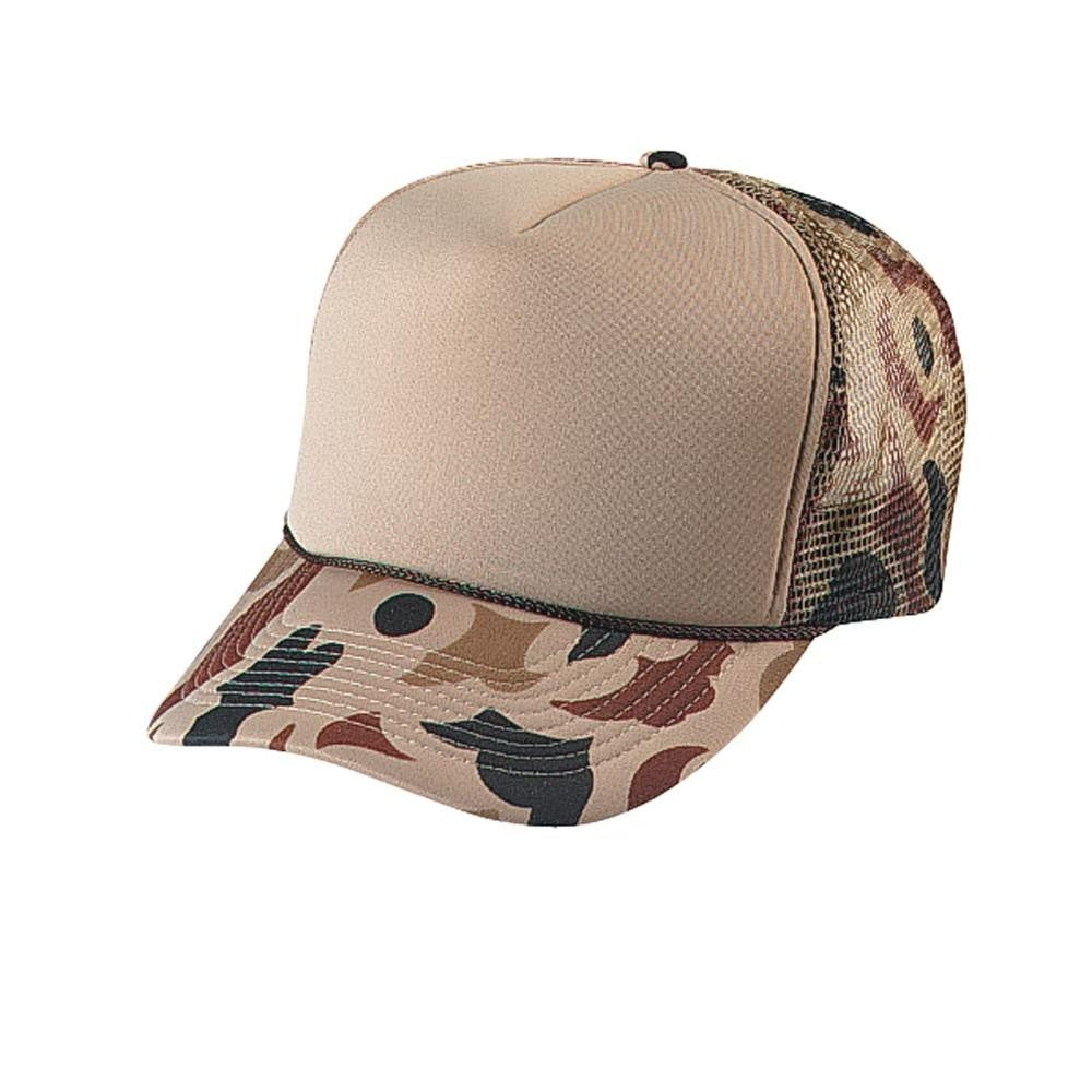 Classic Foam Front Trucker Hat With Mesh Back And Snapback Closure