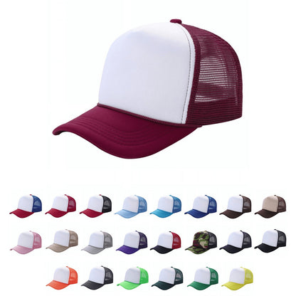 Classic Foam Front Trucker Hat With Mesh Back And Snapback Closure