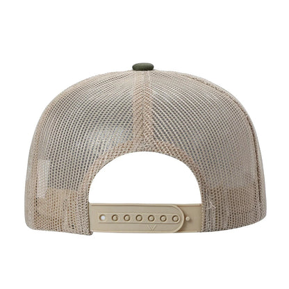 WAYCAP 6FTM 6 Panel Flat Bill Mesh Trucker Hat