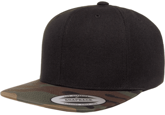 YP Classics Premium Snapback Camo Cap - 2-Tone