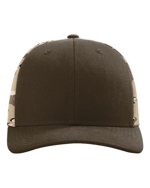 Richardson 112PM Printed Mesh Trucker Cap, Snapback