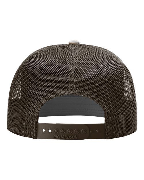 Richardson 168P Printed Seven-Panel Trucker Cap, Snapback