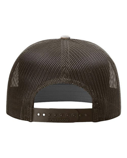 Richardson 168P Printed Seven-Panel Trucker Cap, Snapback
