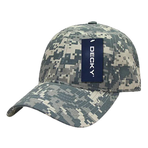 DECKY Premium 6 Panel Low Profile Relaxed Ripstop Dad Hat – Adjustable Buckle Cap