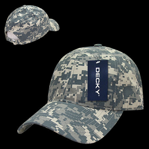 DECKY Premium 6 Panel Low Profile Relaxed Ripstop Dad Hat – Adjustable Buckle Cap