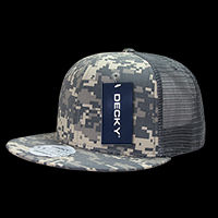 Decky 6 Panel High Profile Structured Ripstop Trucker Cap – ACU