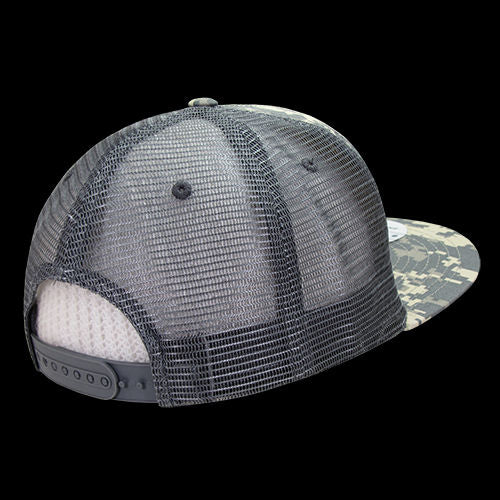 Decky 6 Panel High Profile Structured Ripstop Trucker Cap – ACU