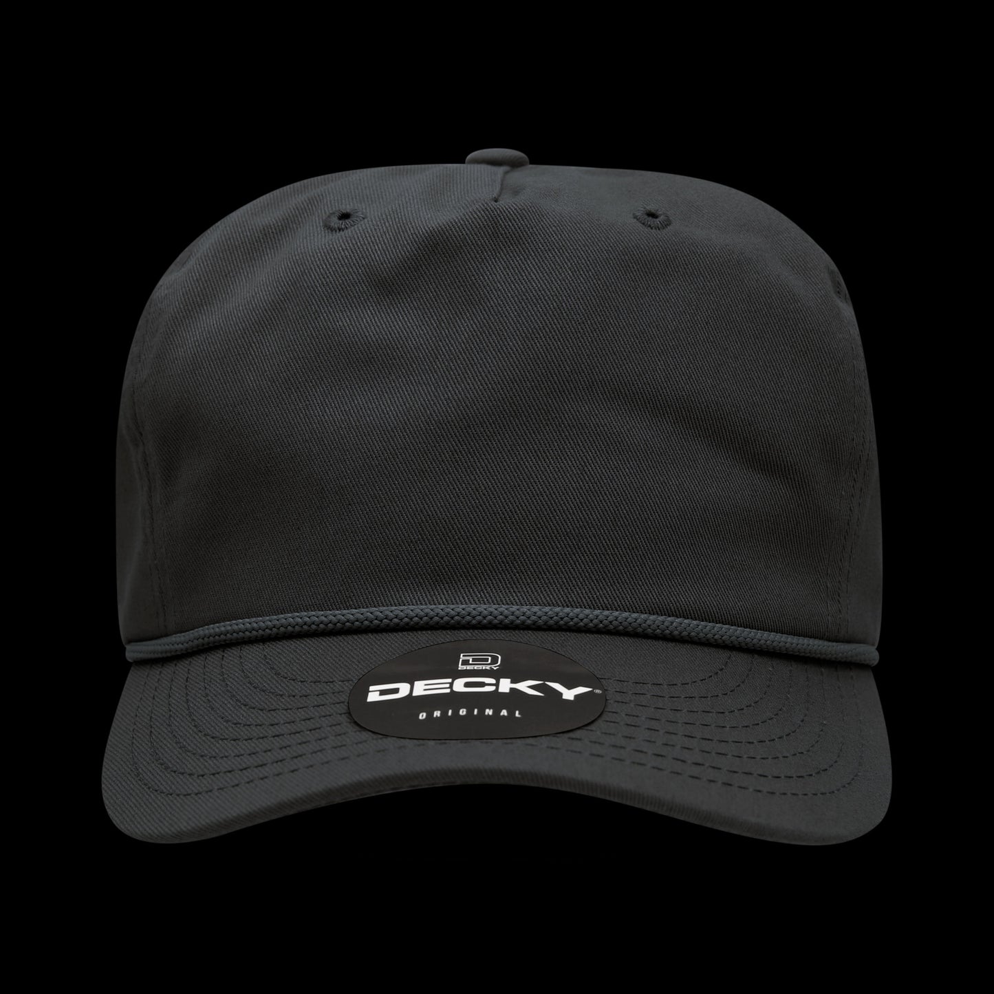 DECKY Premium 5-Panel High Profile Relaxed Cotton Rope Hat – Snapback