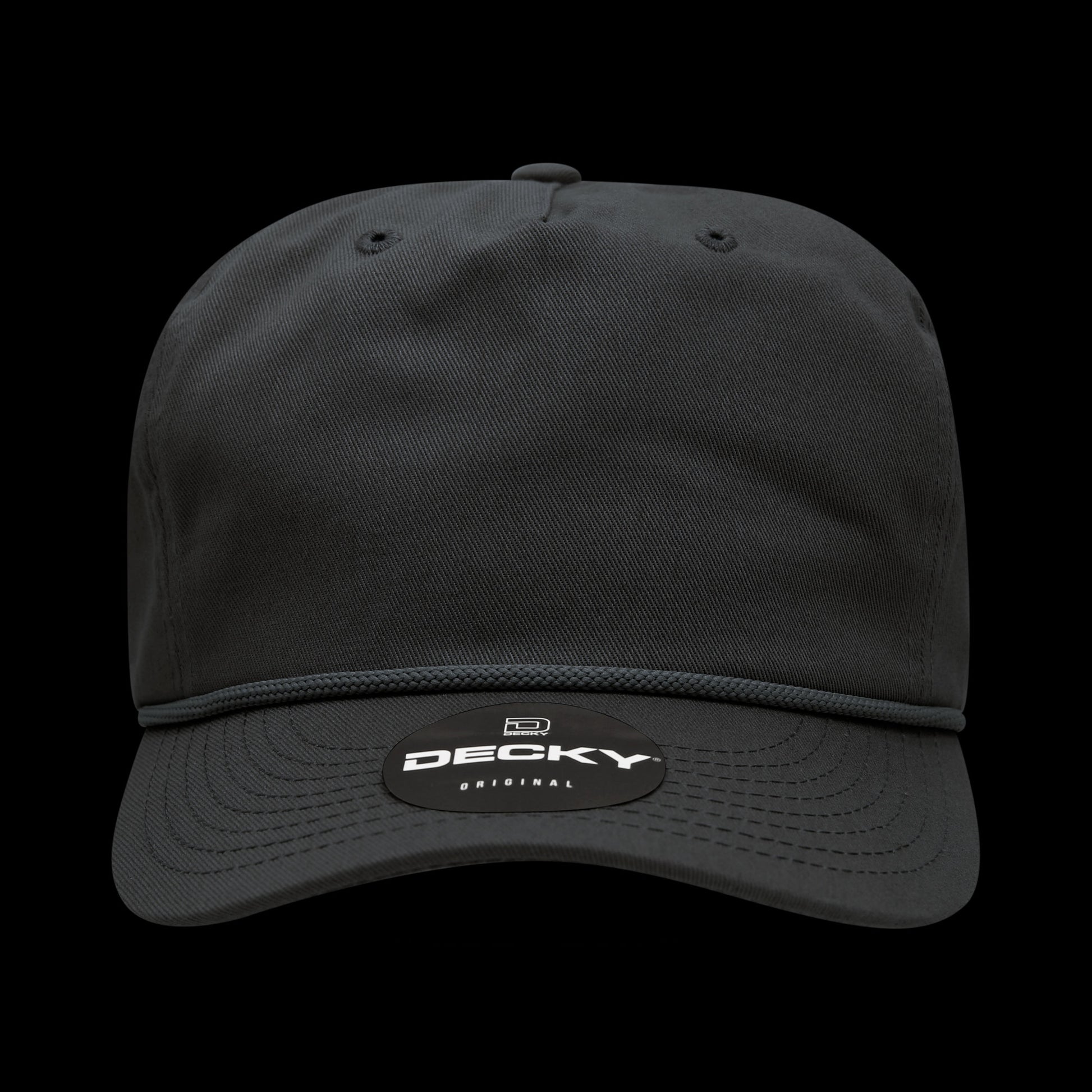 DECKY Premium 5-Panel High Profile Relaxed Cotton Rope Hat – Snapback