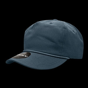 DECKY Premium 5-Panel High Profile Relaxed Cotton Rope Hat – Snapback
