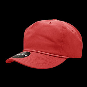 DECKY Premium 5-Panel High Profile Relaxed Cotton Rope Hat – Snapback