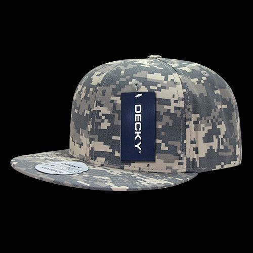 DECKY 6 Panel High Profile Structured Ripstop Snapback – Adjustable Streetwear Cap