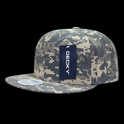 DECKY 6 Panel High Profile Structured Ripstop Snapback – Adjustable Streetwear Cap
