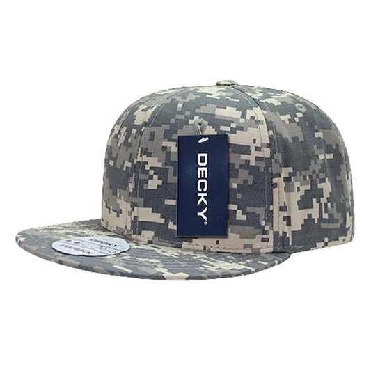 DECKY 6 Panel High Profile Structured Ripstop Snapback – Adjustable Streetwear Cap