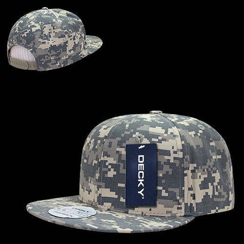 DECKY 6 Panel High Profile Structured Ripstop Snapback – Adjustable Streetwear Cap