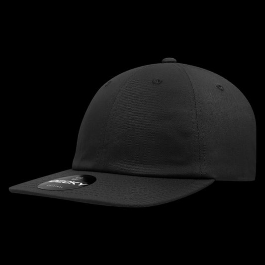 Decky 6 Panel Cotton Snapback – Relaxed High Profile Cap