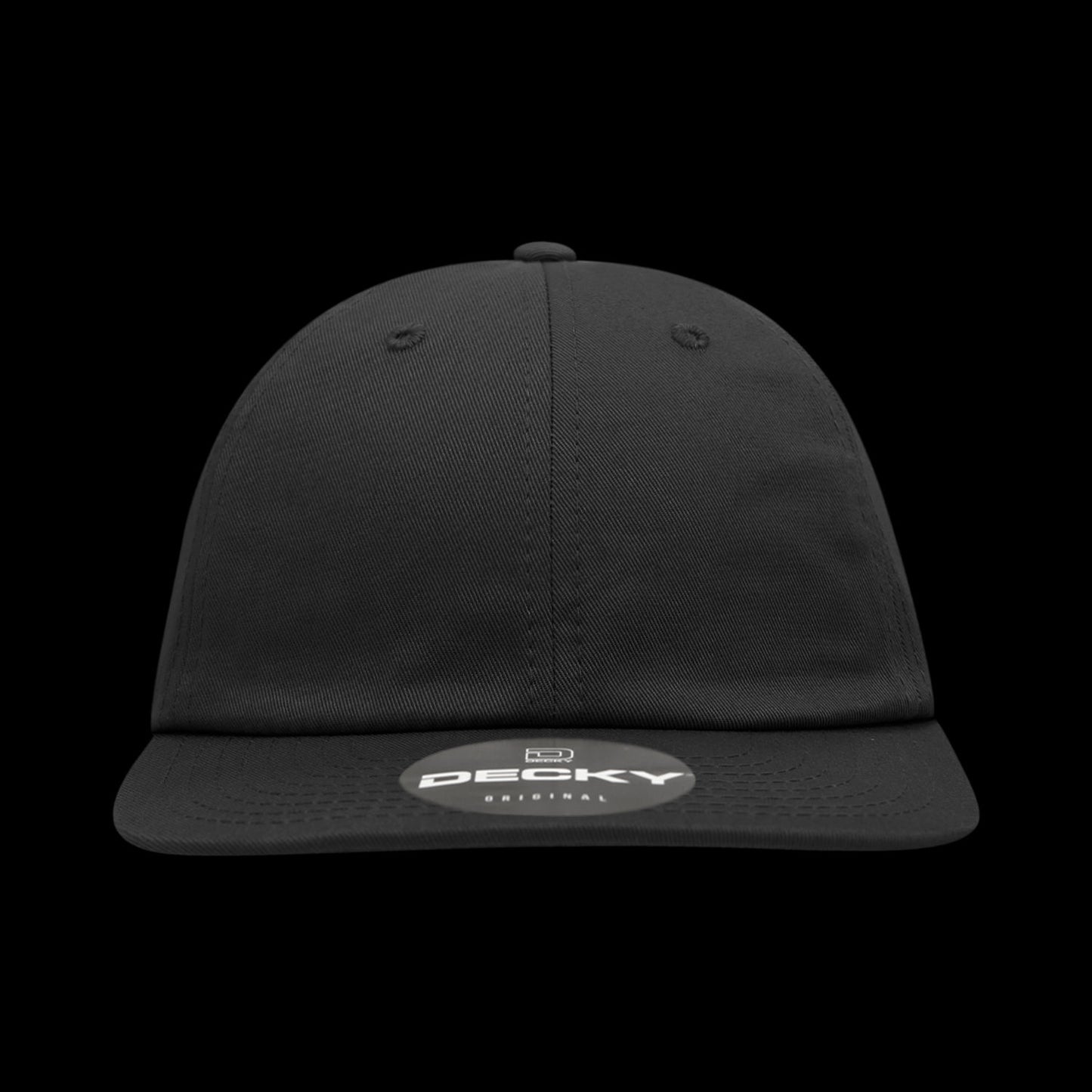 Decky 6 Panel Cotton Snapback – Relaxed High Profile Cap